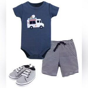 Hudson Baby Blue and Gray Matching Set